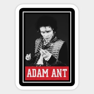 adam ant young Sticker